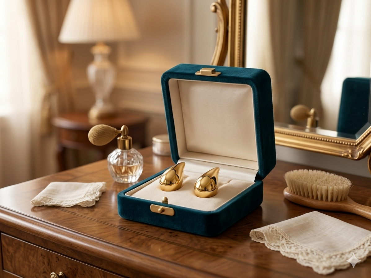 Pendientes Gota de Oro Oro Italiano