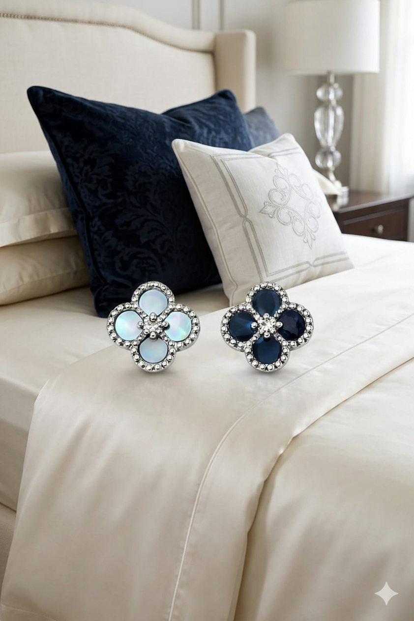 Pendientes Azules Plata 925