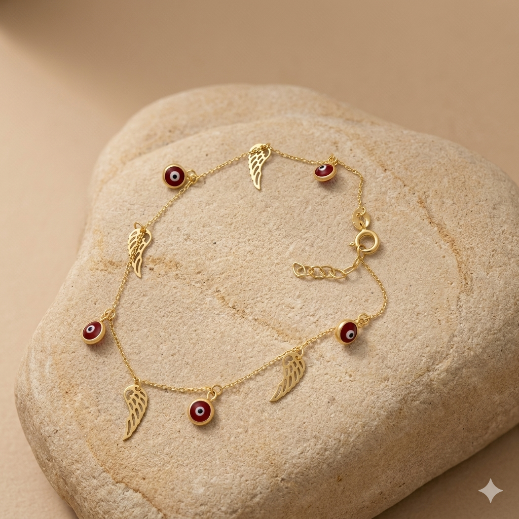 Pulsera  de Oro, ojo turco