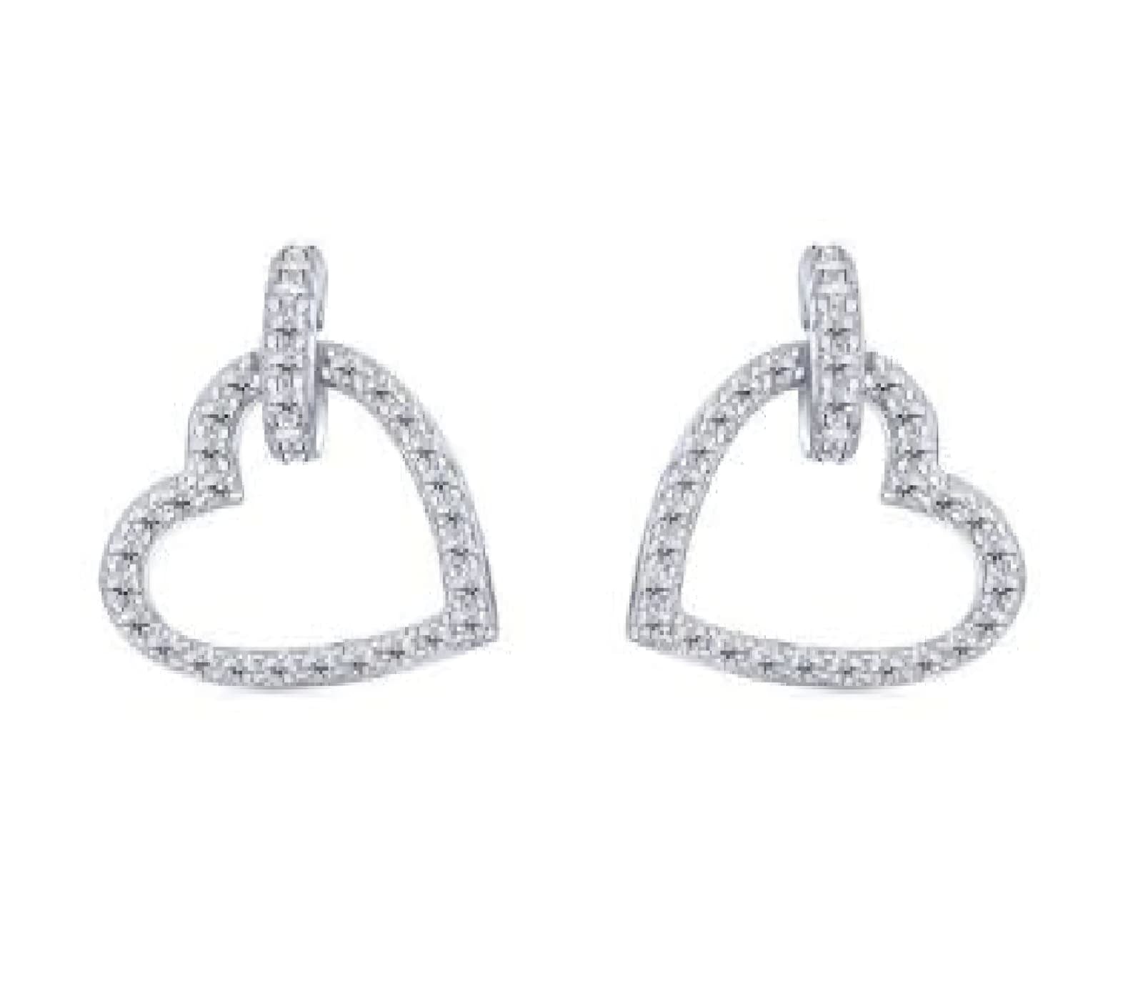 Pendientes Corazón de Plata 925