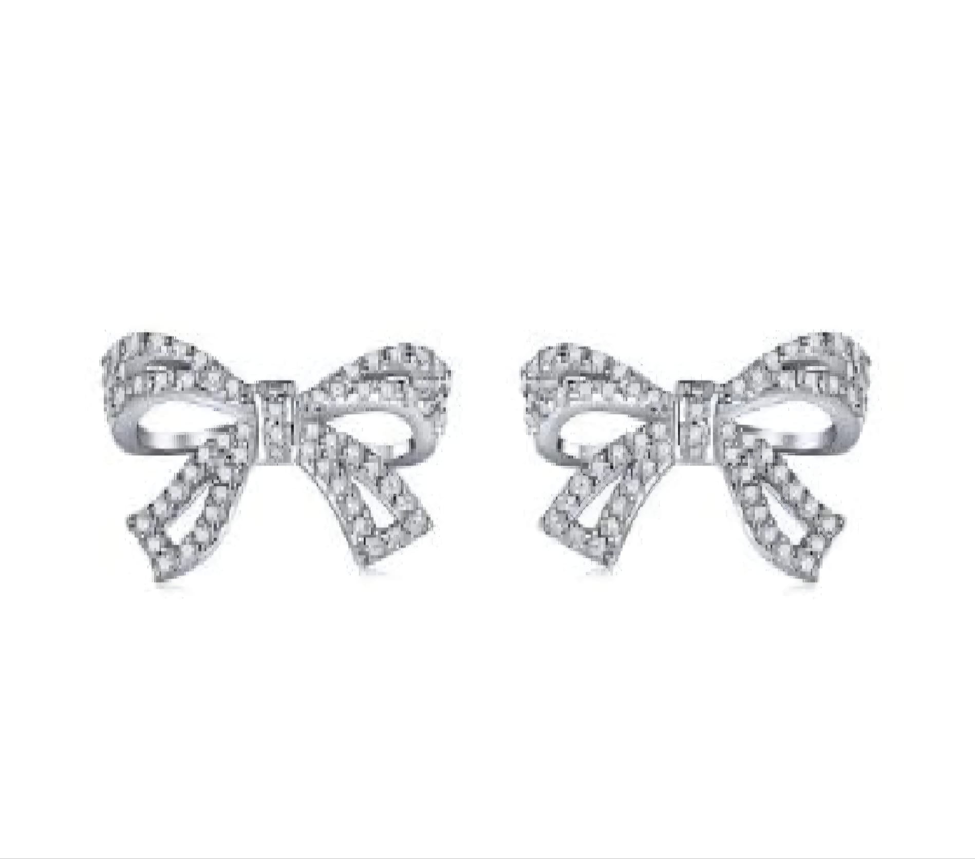 Pendientes lazo en Plata 925