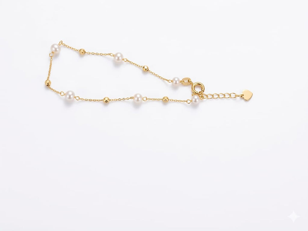 Pulsera de Oro con Perlas