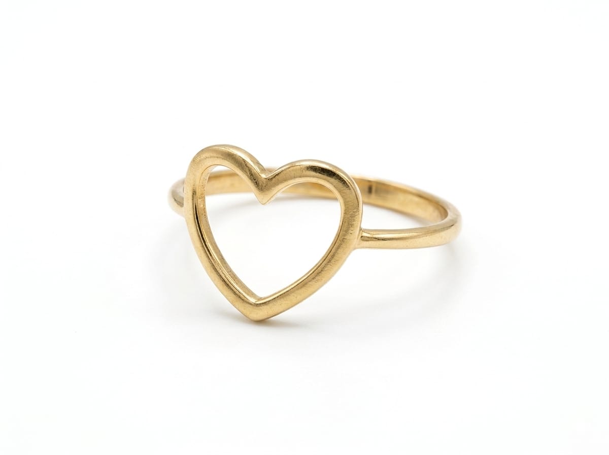 Anillo de dama corazón Oro Italiano
