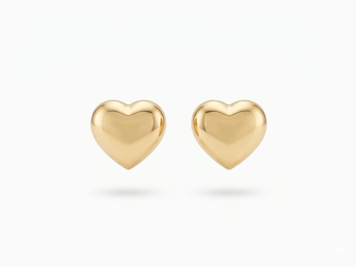 Pendiente Corazón Oro